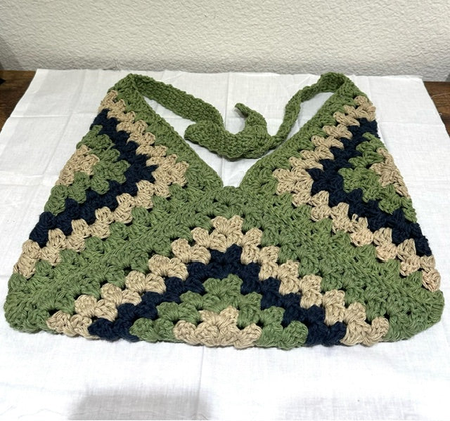 Earth Tone Crochet Bag