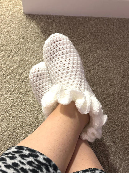 Crochet Ruffle Socks