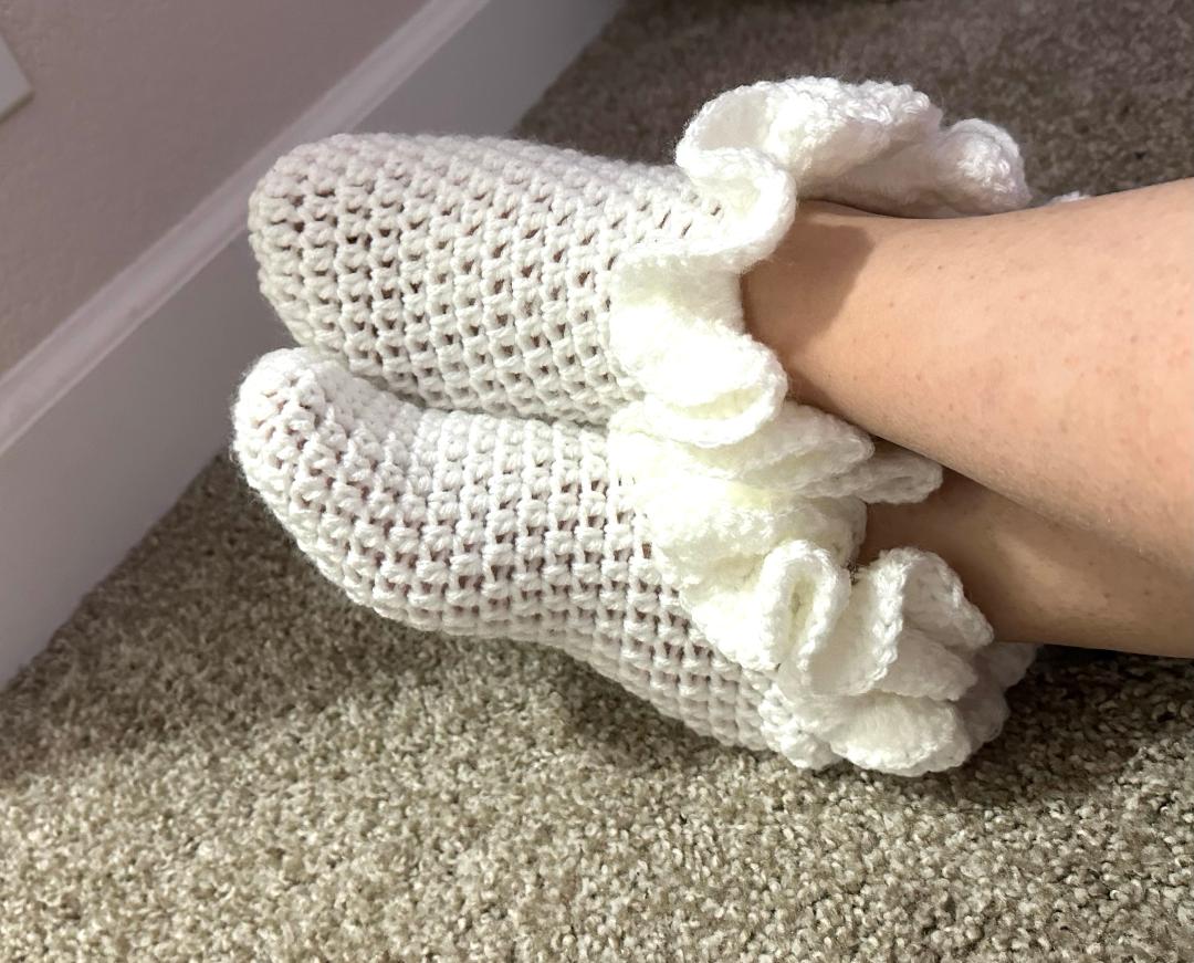 Crochet Ruffle Socks